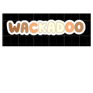 Bluey wackadoo waterproof vinyl sticker